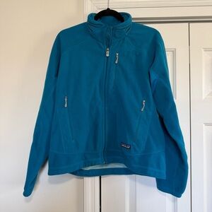Patagonia Polartec Full Zip Teal Blue Fleece Jacket Size Medium